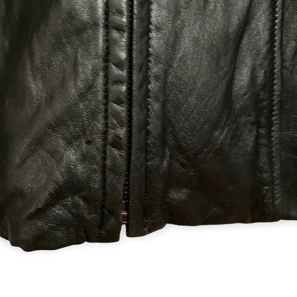 Vintage Black Leather Jacket - image 10