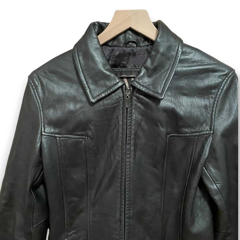 Vintage Black Leather Jacket - image 9