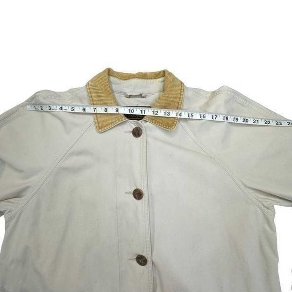 EDDIE BAUER Khaki Off Cream Cotton Trench Coat Vi… - image 10