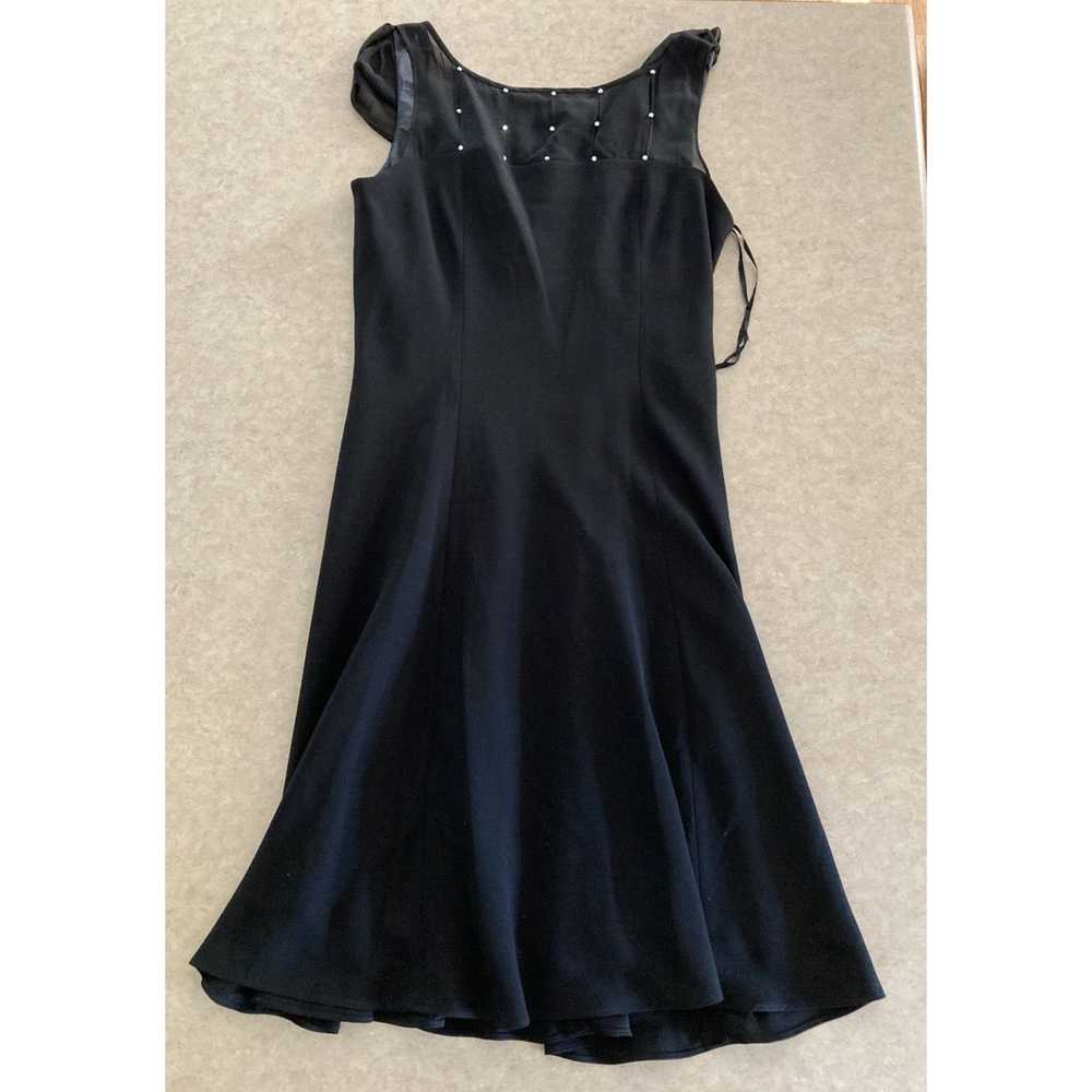 Jones New York Jones Wear Dress Black Chiffon Sle… - image 1