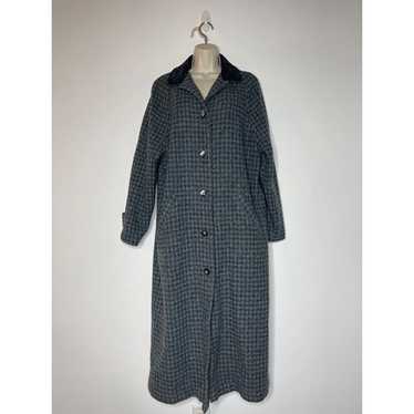 Vintage 1990’s L.L. Bean Blue Tweed Houndstooth P… - image 1