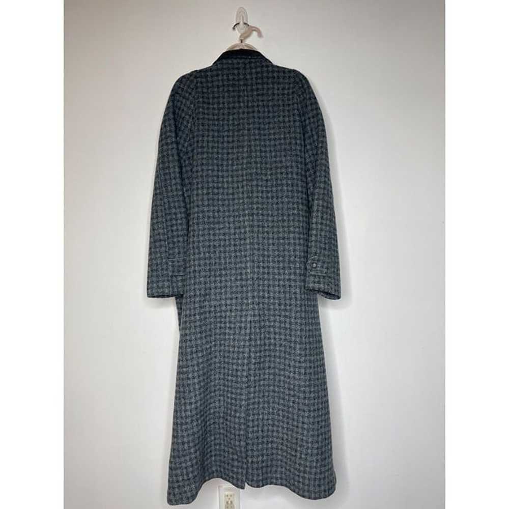 Vintage 1990’s L.L. Bean Blue Tweed Houndstooth P… - image 4