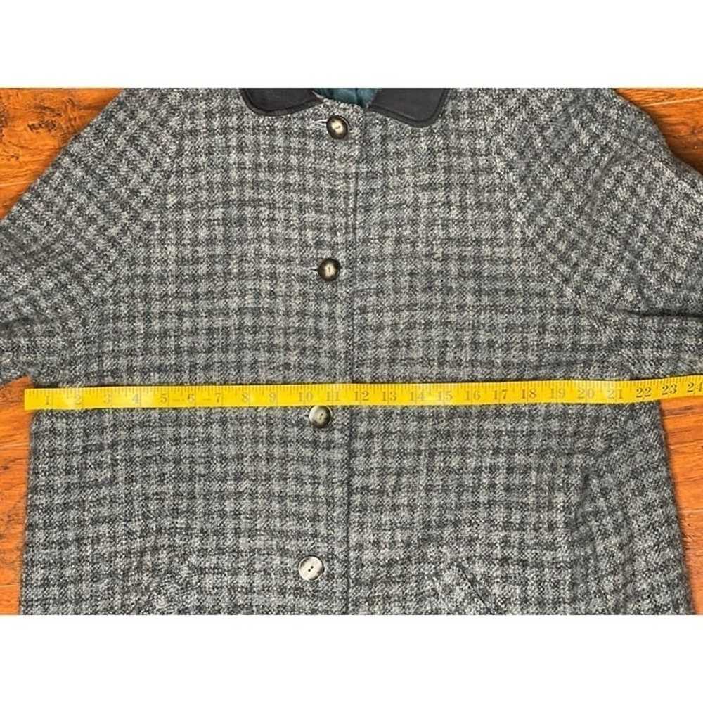 Vintage 1990’s L.L. Bean Blue Tweed Houndstooth P… - image 5