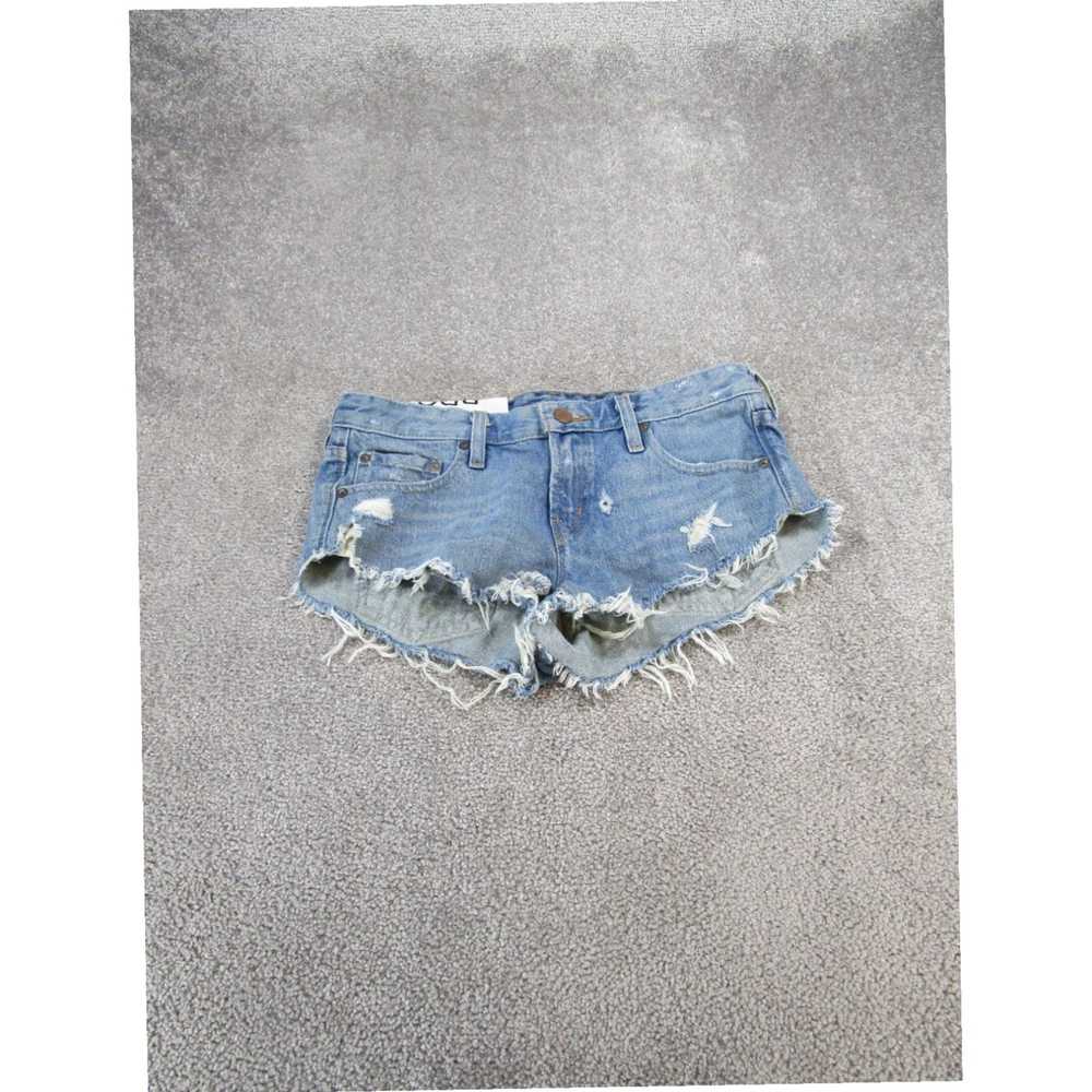 Bdg Womens Dolphin Low Rise Light Wash Denim Shor… - image 1