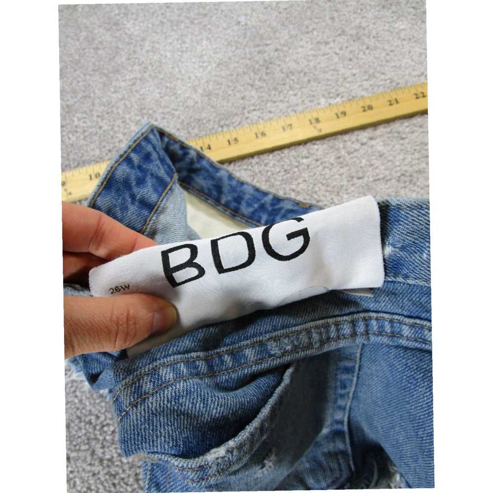 Bdg Womens Dolphin Low Rise Light Wash Denim Shor… - image 7