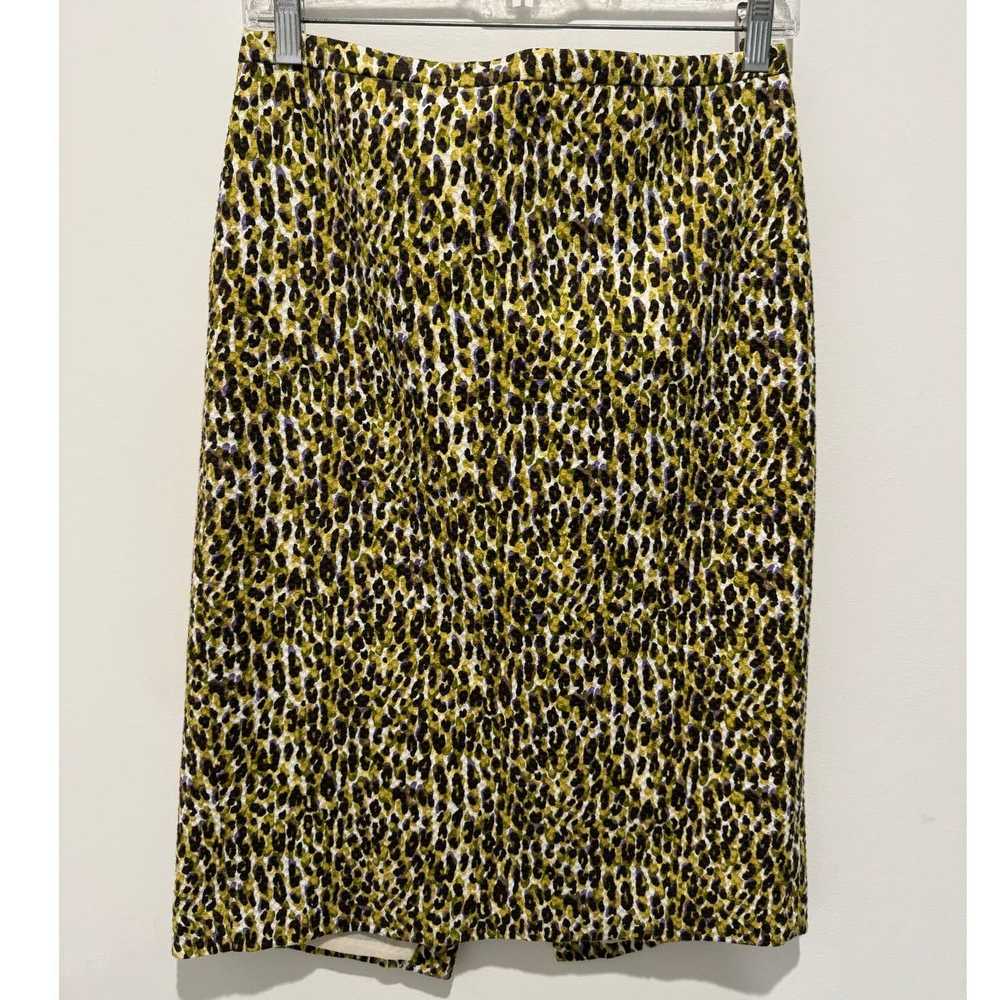 J.Crew J.Crew Textured Animal Print Yellow/Black … - image 1