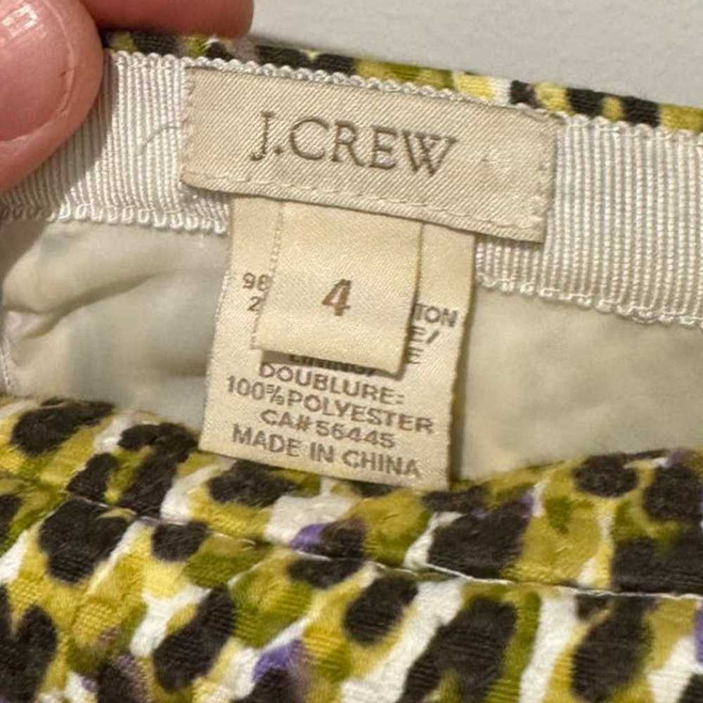 J.Crew J.Crew Textured Animal Print Yellow/Black … - image 2