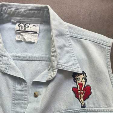 vintage 1994 Betty Boop denim vest - image 1