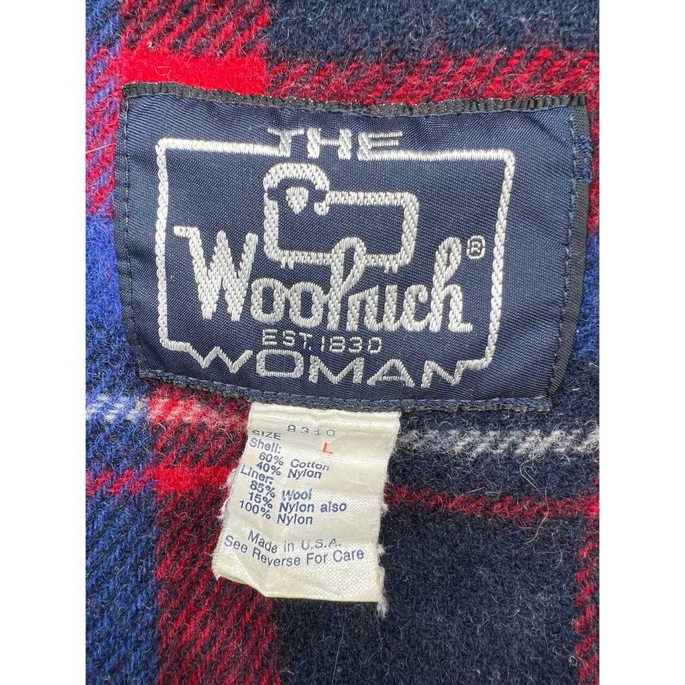 Woolrich Womens L VINTAGE Cotton Chore Coat WOOL … - image 4