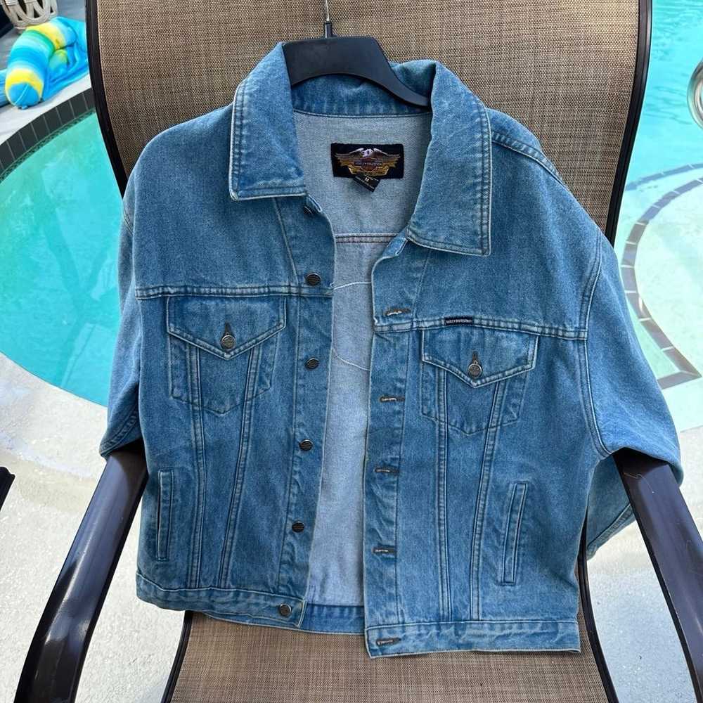 Harley davidson Jean Jacket M - image 1