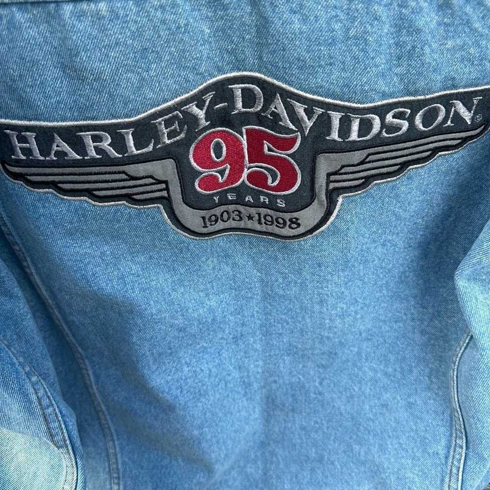 Harley davidson Jean Jacket M - image 6