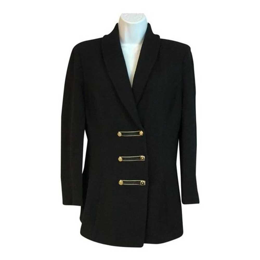 St. John Vintage Black Knit Blazer - image 1