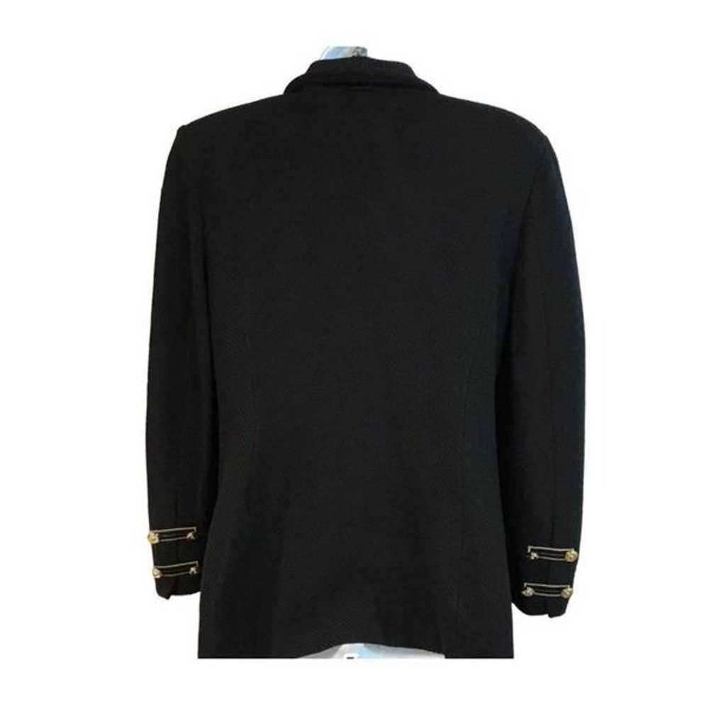 St. John Vintage Black Knit Blazer - image 3