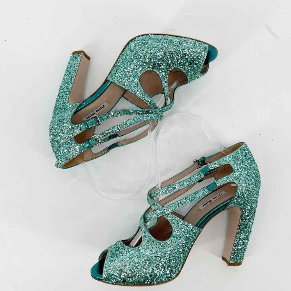 Miu Miu Glitter sandal - image 2