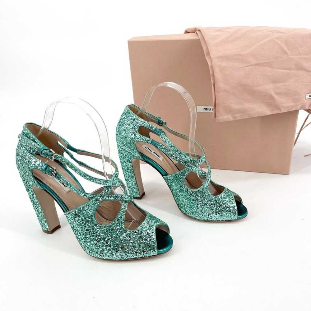 Miu Miu Glitter sandal - image 3