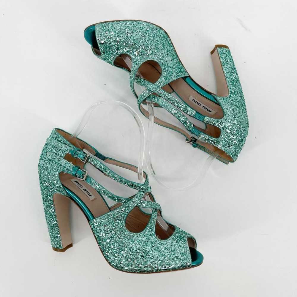 Miu Miu Glitter sandal - image 5