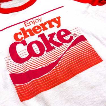 Designer Vintage Cherry Coke Longsleeve Baseball … - image 1