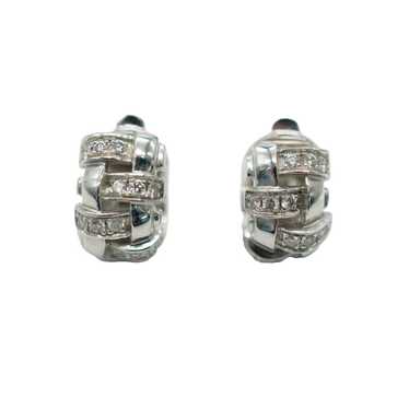 Tiffany & Co White gold earrings - image 1