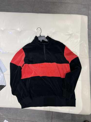 Supreme Supreme velour half zip