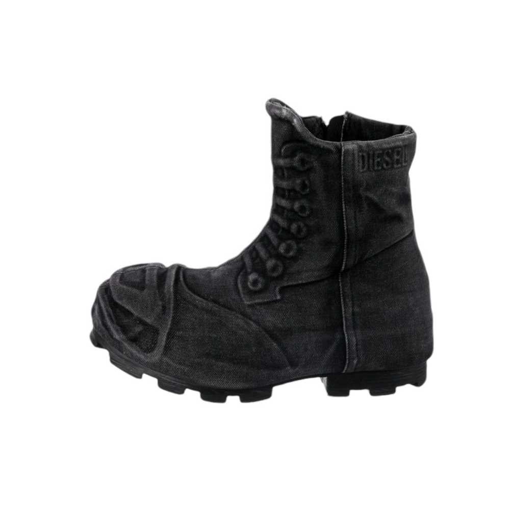 Diesel D-Hammer denim effect boots - image 1