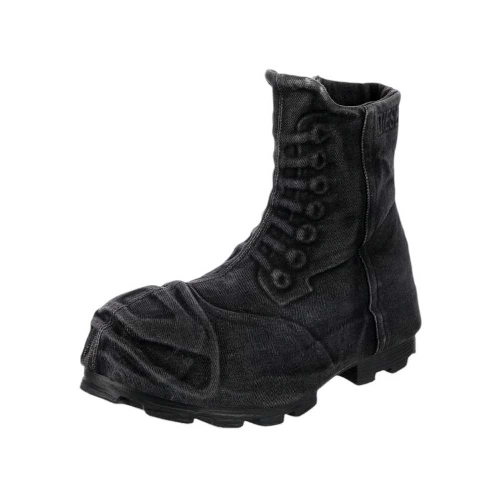 Diesel D-Hammer denim effect boots - image 2