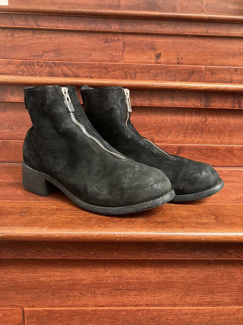 Guidi Black suede Guidi front zip - image 1