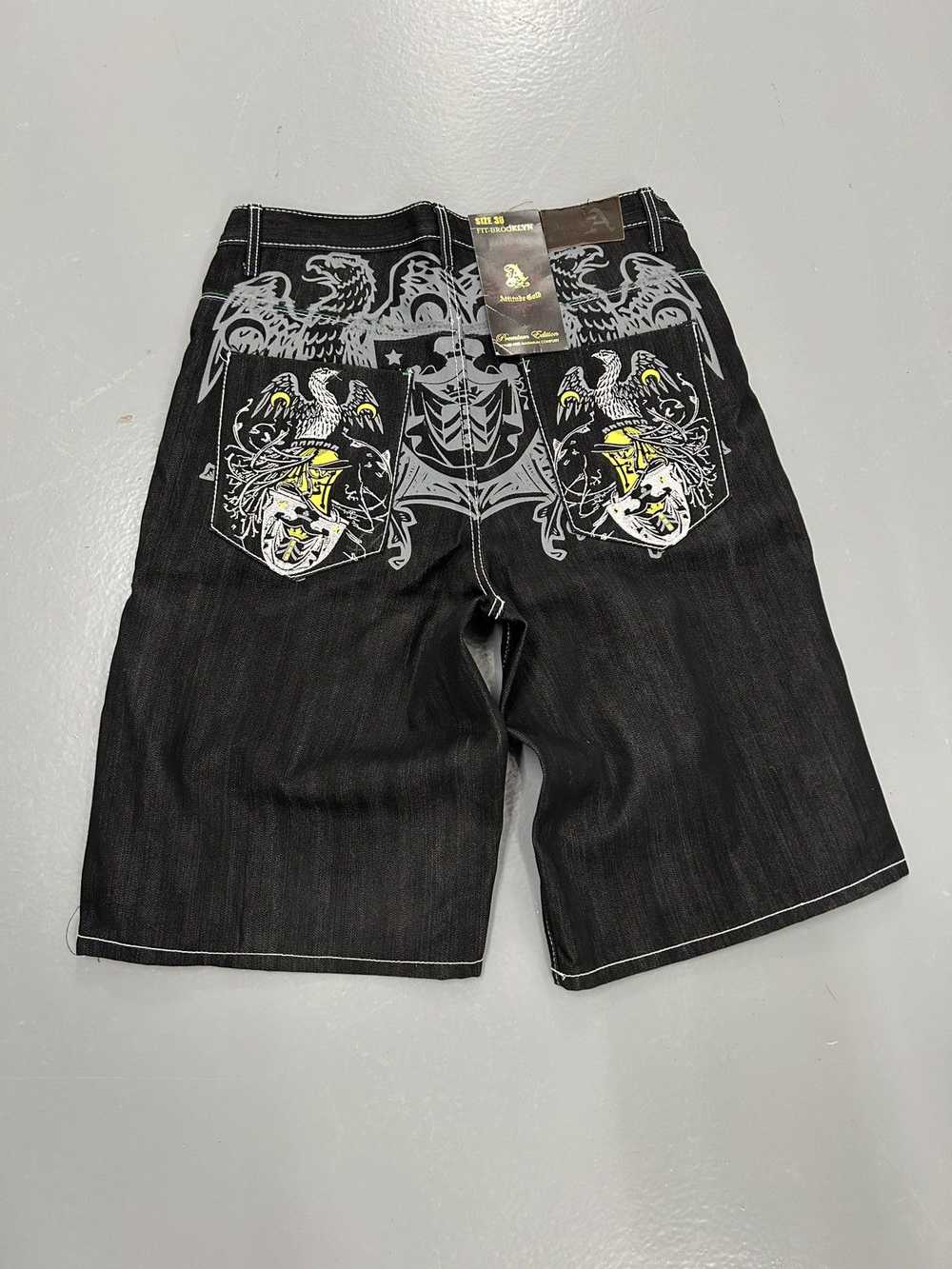 Ed Hardy × Jnco × Vintage Crazy vintage y2k skate… - image 1