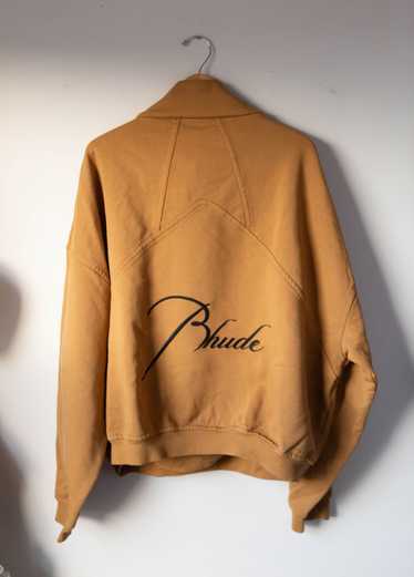 Rhude Rhude Quarter Zip Embroidered Logo Sweatshir