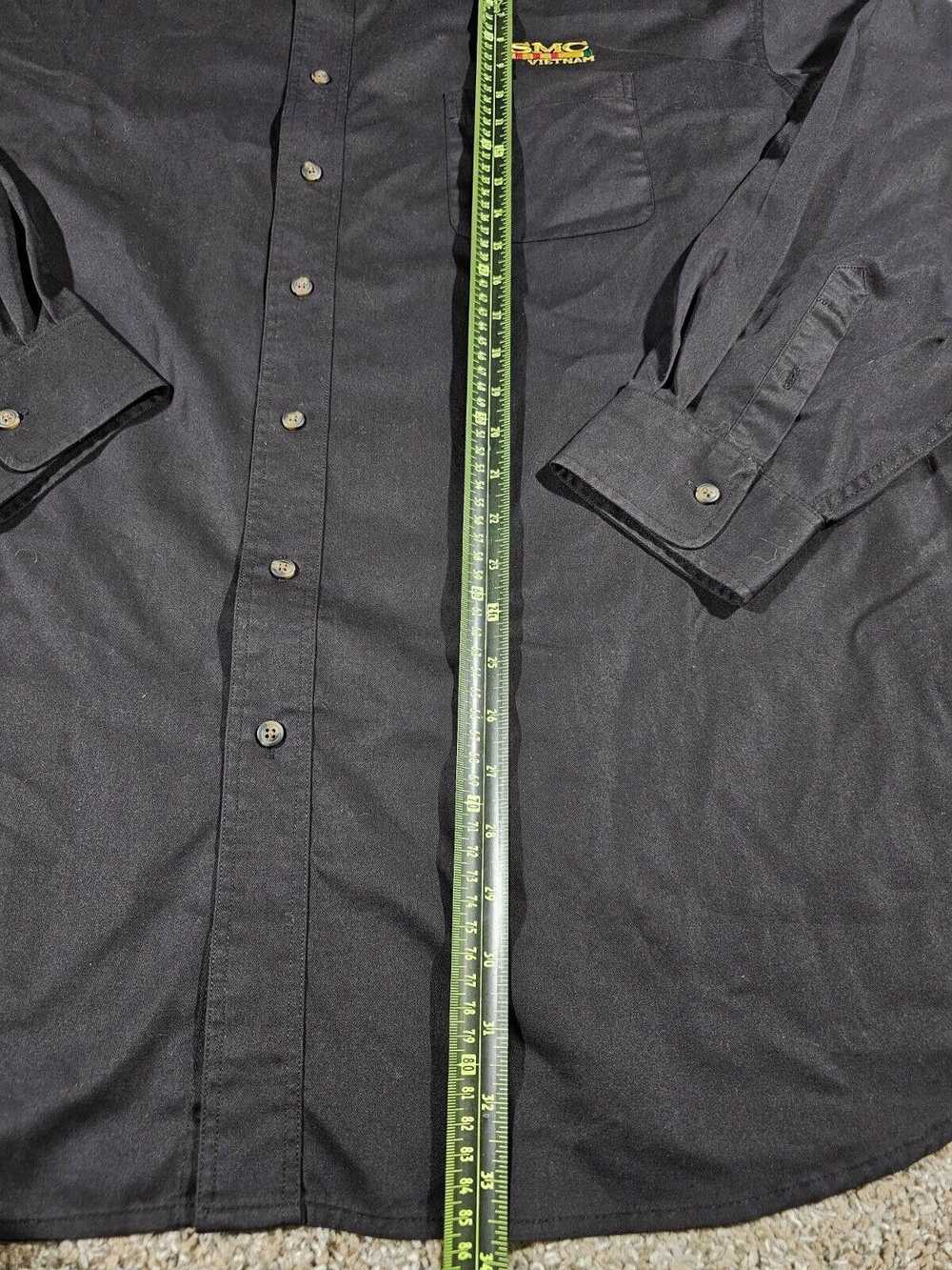 Designer USMC Vietnam Velocity 3X black button up… - image 4