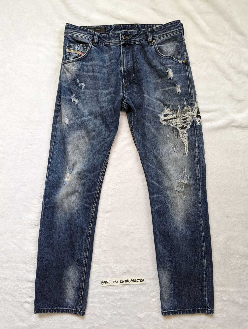 Diesel Diesel KRAYVER Dark Wash Blue Slim Distres… - image 1