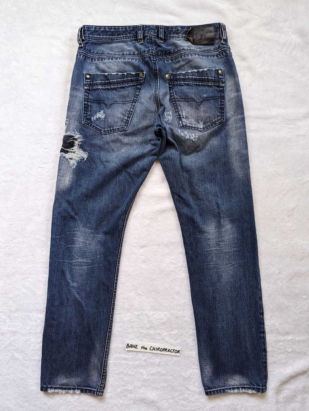 Diesel Diesel KRAYVER Dark Wash Blue Slim Distres… - image 2