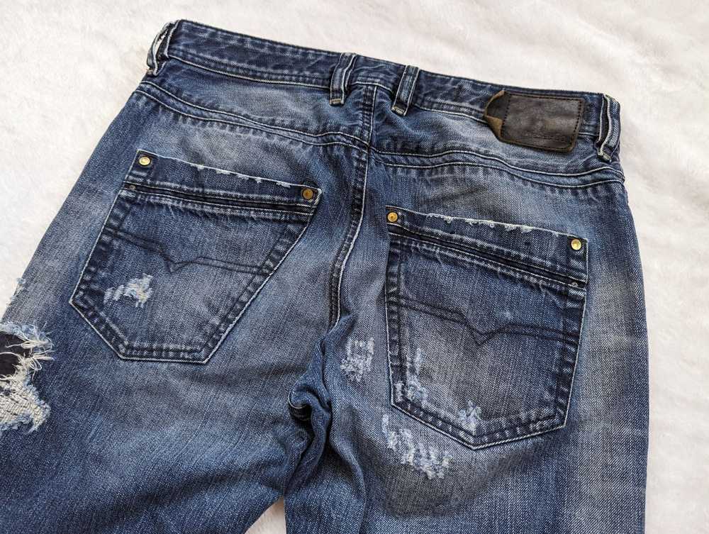 Diesel Diesel KRAYVER Dark Wash Blue Slim Distres… - image 5