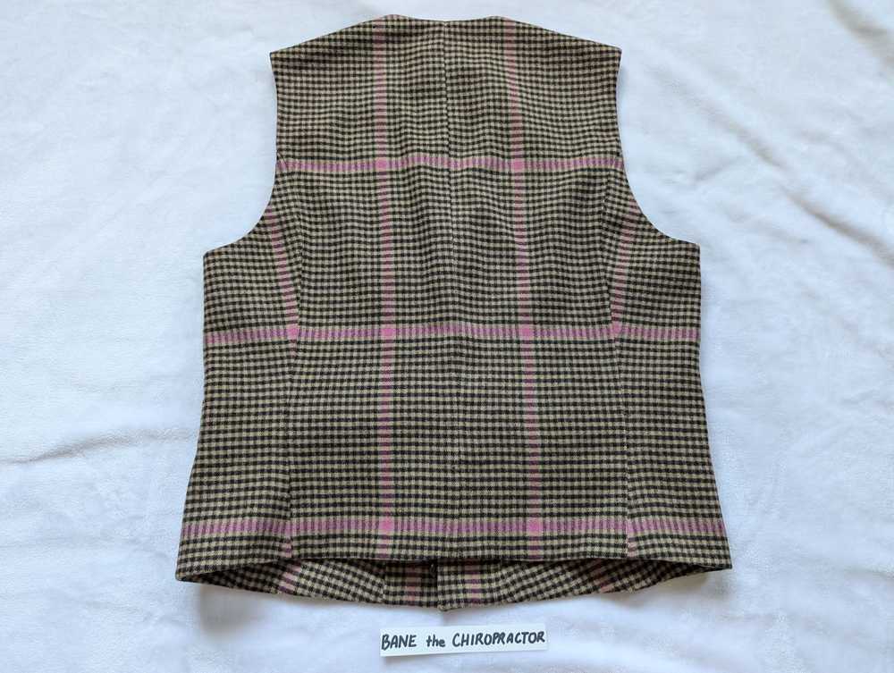 Paul Smith Vintage Tasmanian Wool Brown Pink Chec… - image 2