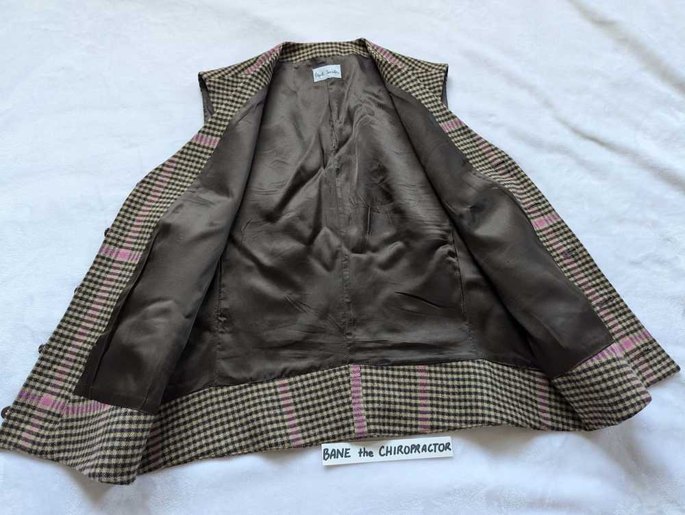 Paul Smith Vintage Tasmanian Wool Brown Pink Chec… - image 3