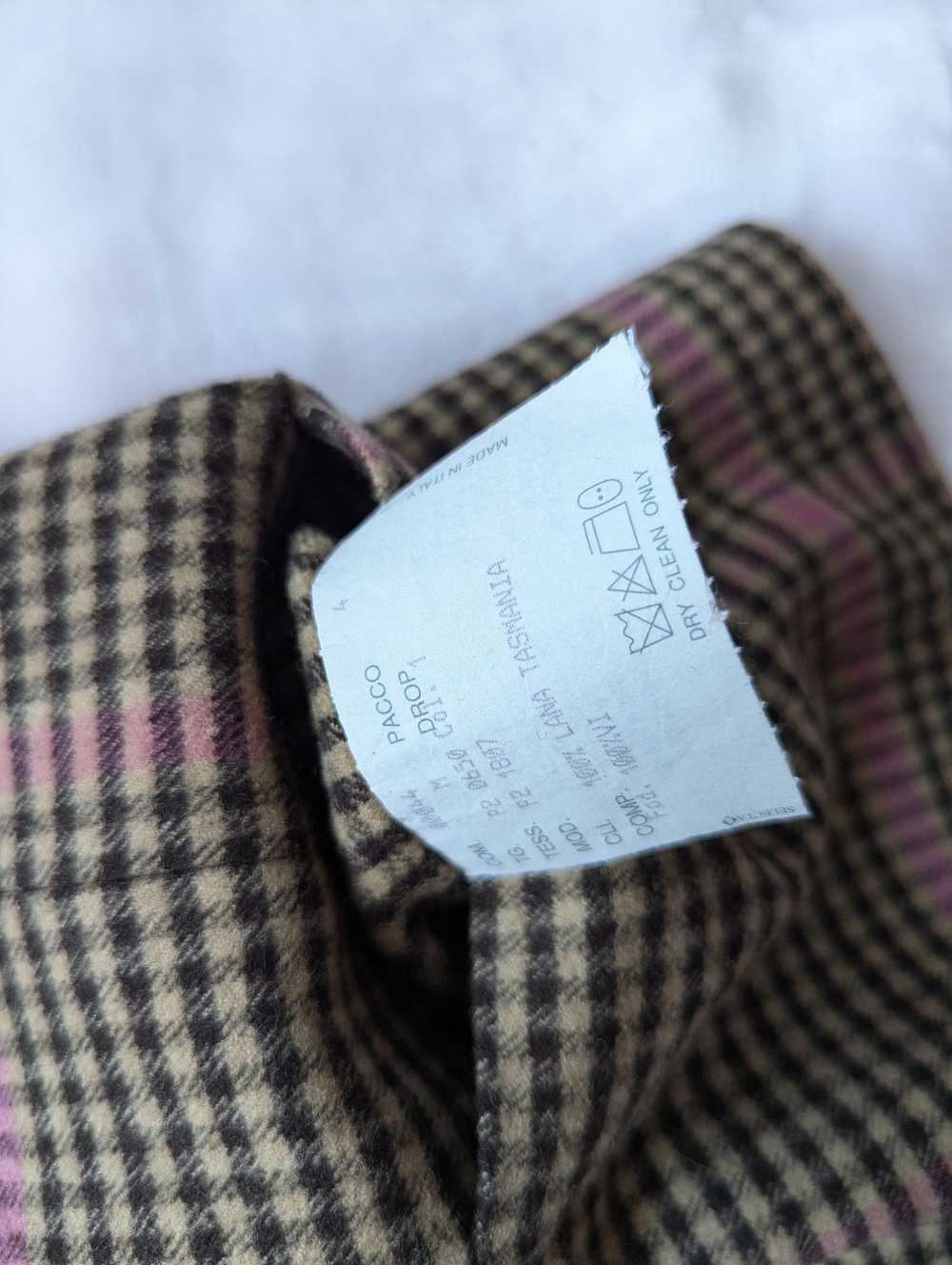 Paul Smith Vintage Tasmanian Wool Brown Pink Chec… - image 7