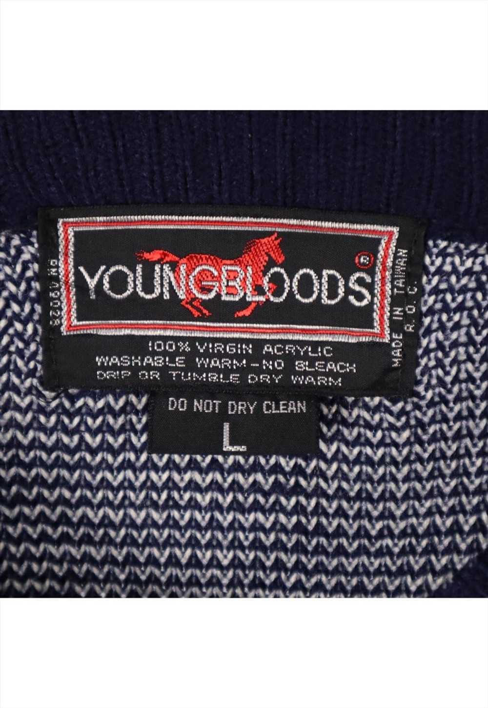 YoungBloods 90's Knitted Coogi Style Crewneck Jum… - image 4