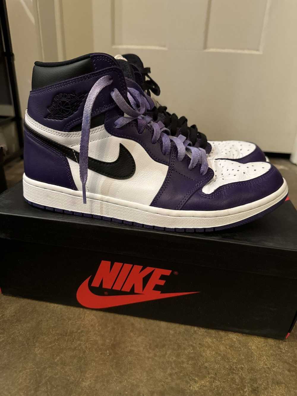 Jordan Brand × Nike Jordan 1 HI OG Purple Courts - image 1