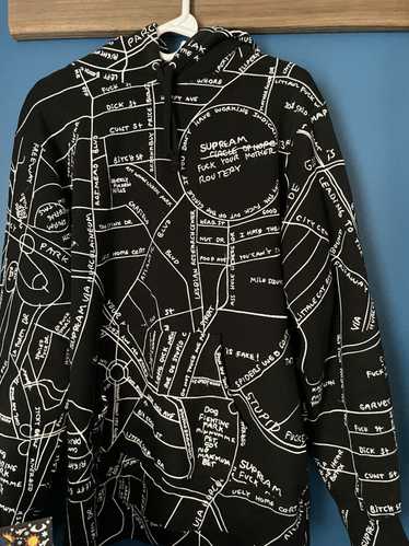 Supreme Supreme Gonz Map Embroidered Hoodie Unisex