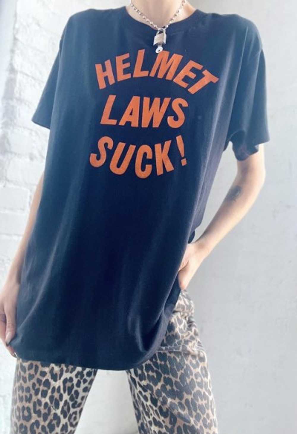 helmet laws suck! t-shirt - image 2