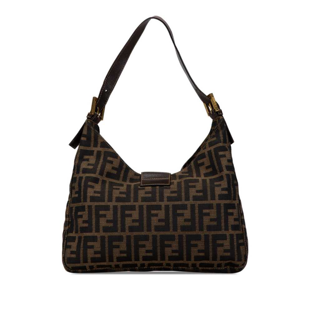 Product Details Fendi Brown Zucca Canvas Shoulder… - image 3