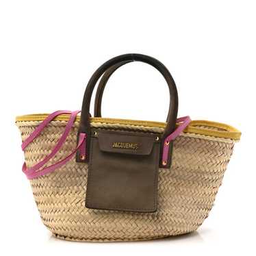 JACQUEMUS Raffia Le Petit Panier Soli Multicolor