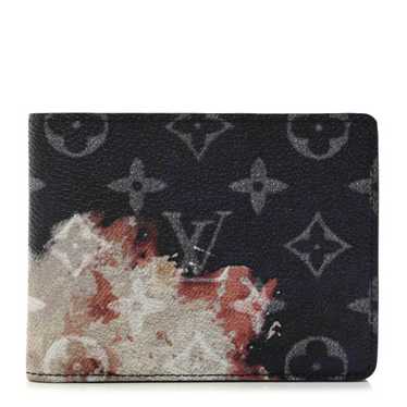 LOUIS VUITTON Monogram Bleach Multiple Wallet Ink 