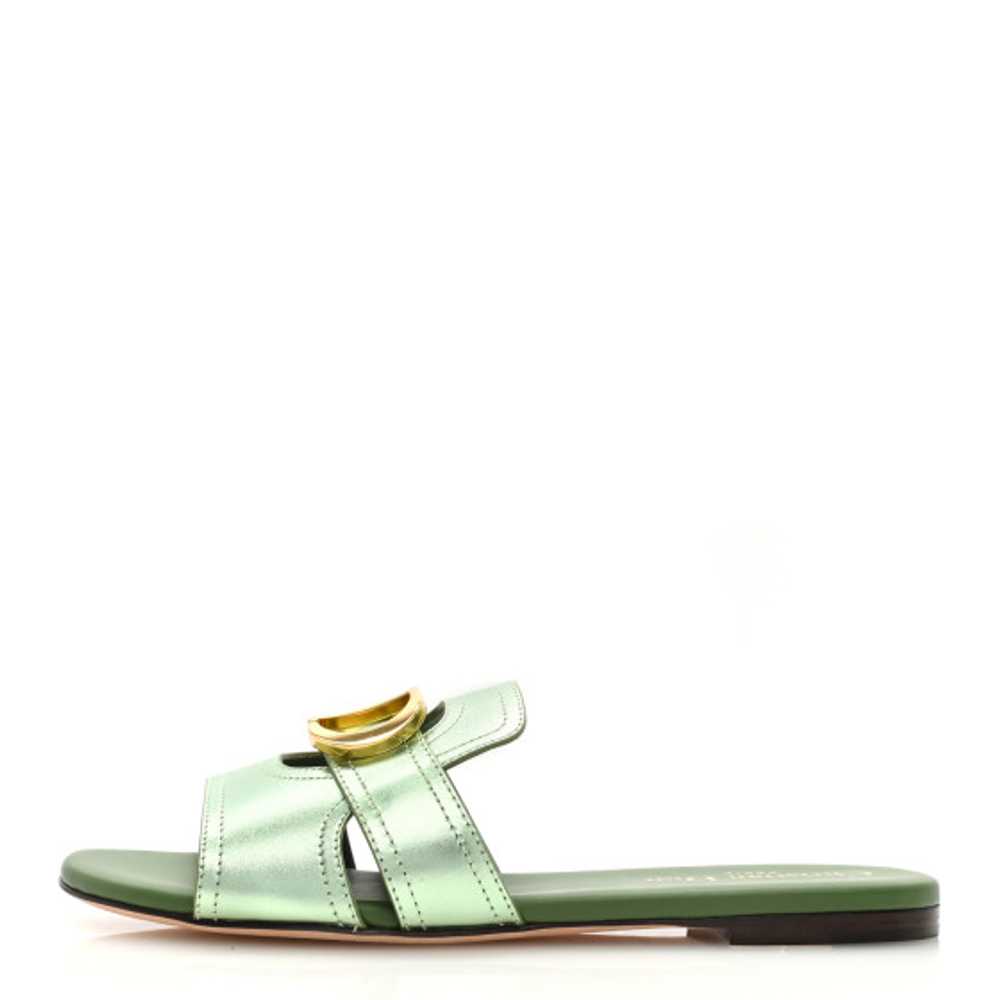 CHRISTIAN DIOR Metallic Calfskin 30 Montaigne Fla… - image 1