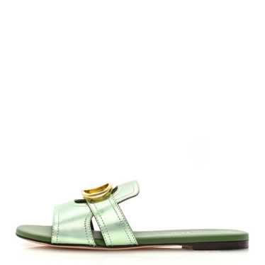 CHRISTIAN DIOR Metallic Calfskin 30 Montaigne Fla… - image 1