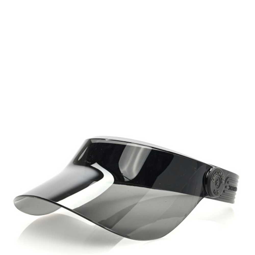 CHRISTIAN DIOR Mirrored DiorClub V1U Sun Visor Bl… - image 1