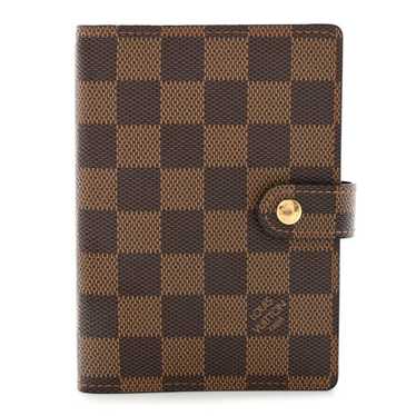 LOUIS VUITTON Damier Ebene Small Ring Agenda Cover