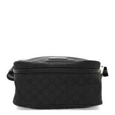 GUCCI Nylon Monogram Fanny Pack Belt Bag Black