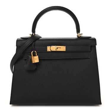 HERMES Epsom Kelly Sellier 28 Black