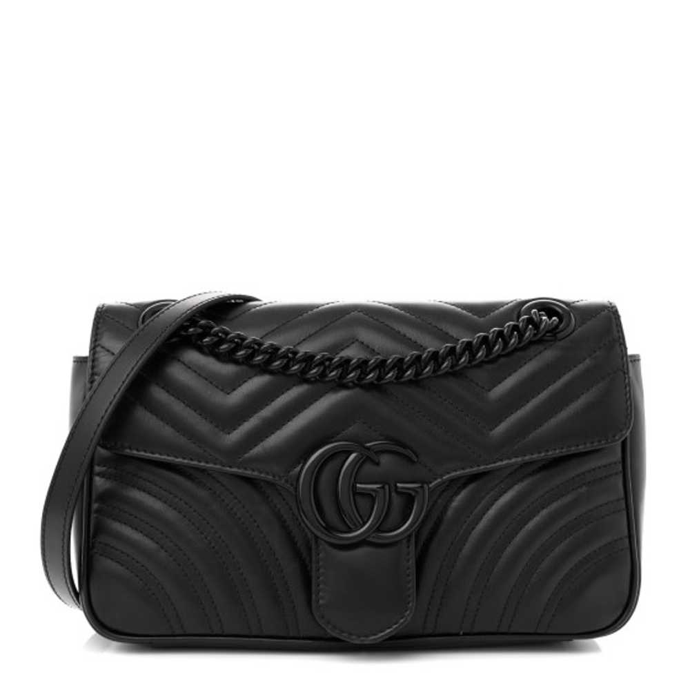 GUCCI Calfskin Matelasse Monochrome Small GG Marm… - image 1