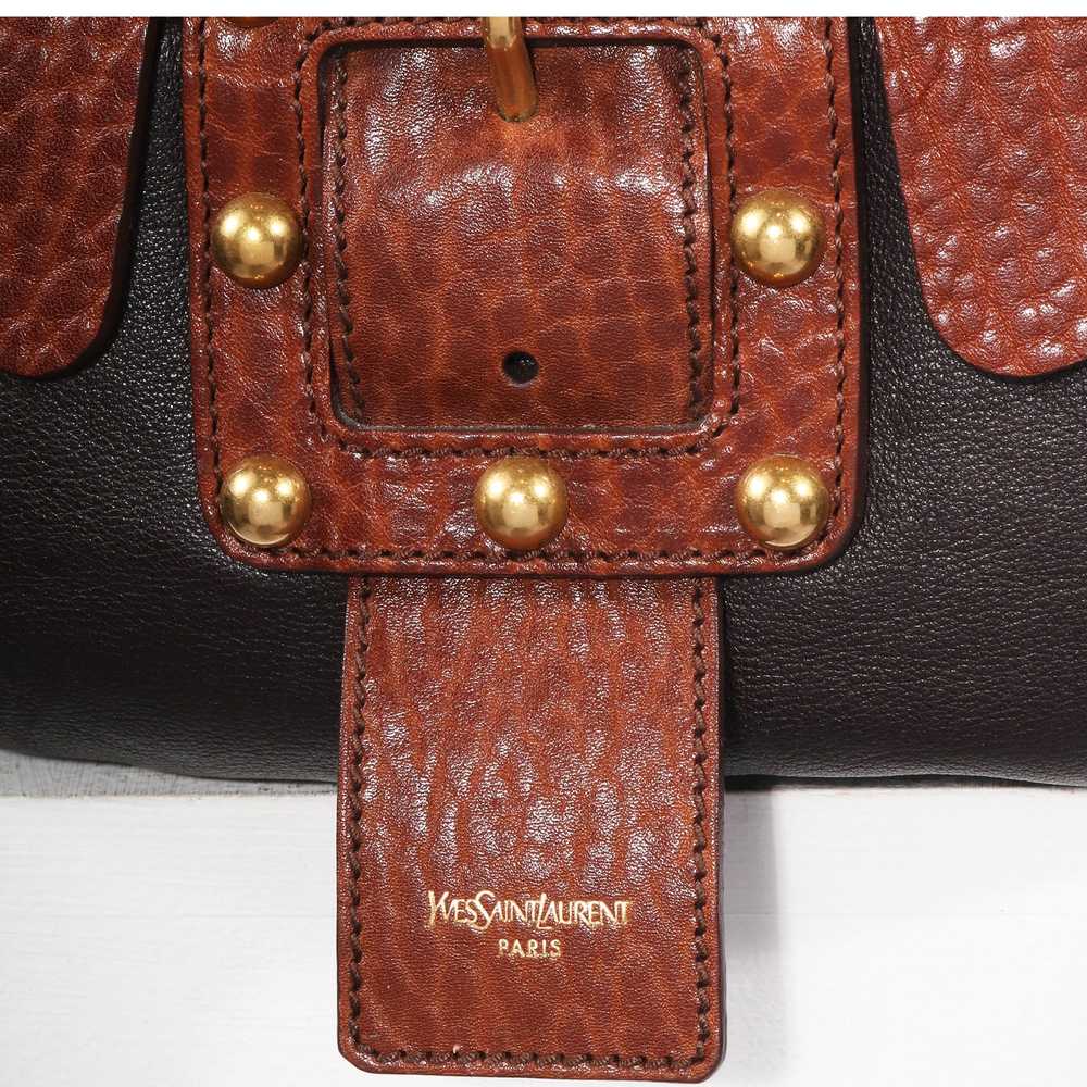 VTG YVES SAINT LAURENT LEATHER BAGUETTE SHOULDER … - image 6